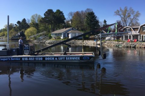 dock removal barge